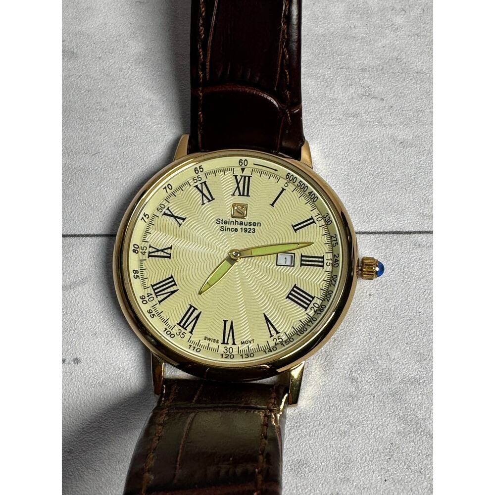 STEINHAUSEN LWG2955 Quartz WATCH SWISS Design,MOV'T DATE INDICATOR